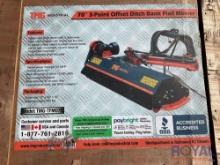 2024 TMG-TFM070 70in 3-Point Offset Ditch Bank Flail Mower