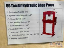 50 Ton Air Hydraulic Shop Press (new)