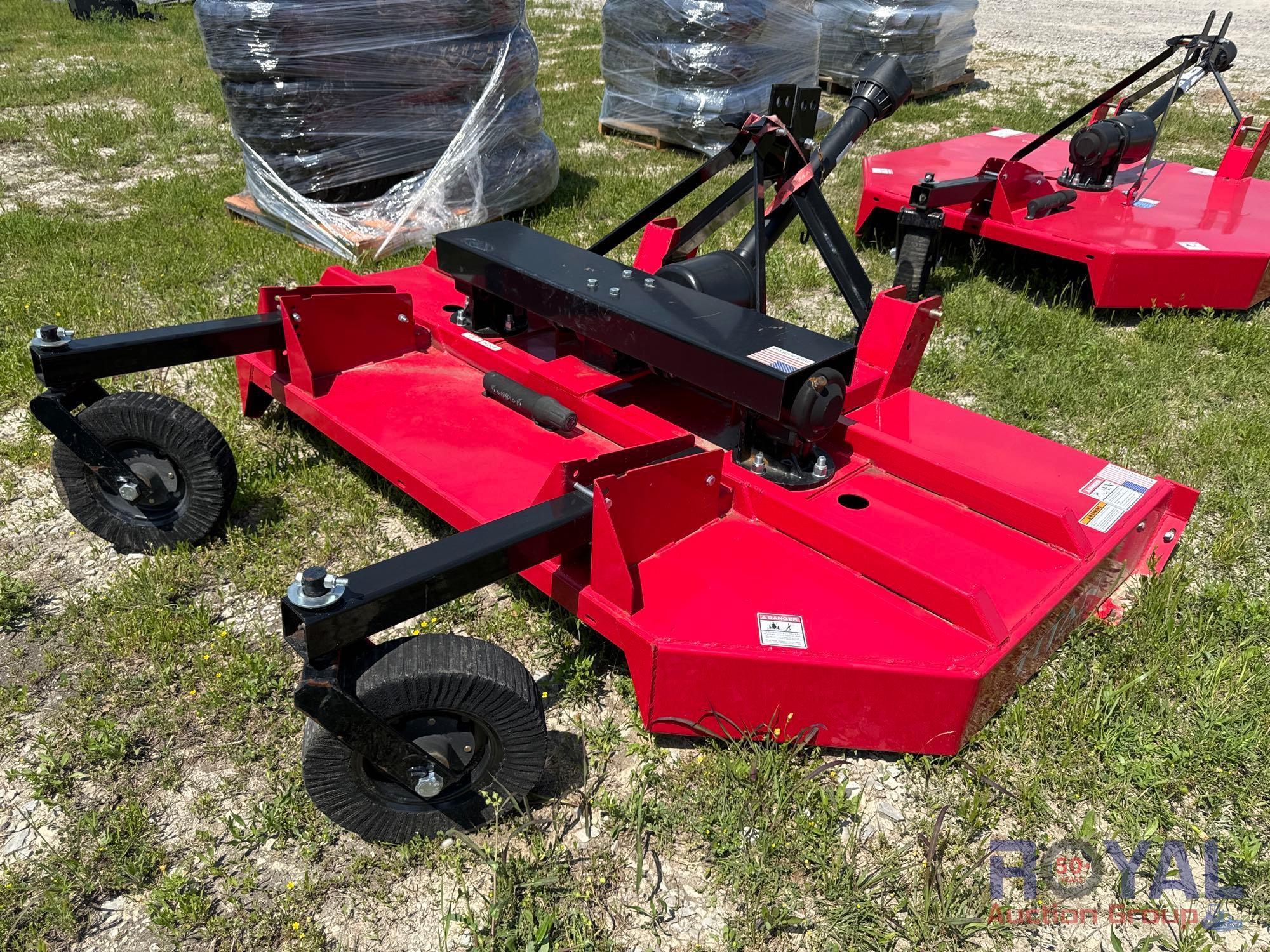 Unused Titan 96in Double Drive 3 Point Hitch Brush Mower 3-Point Attachment