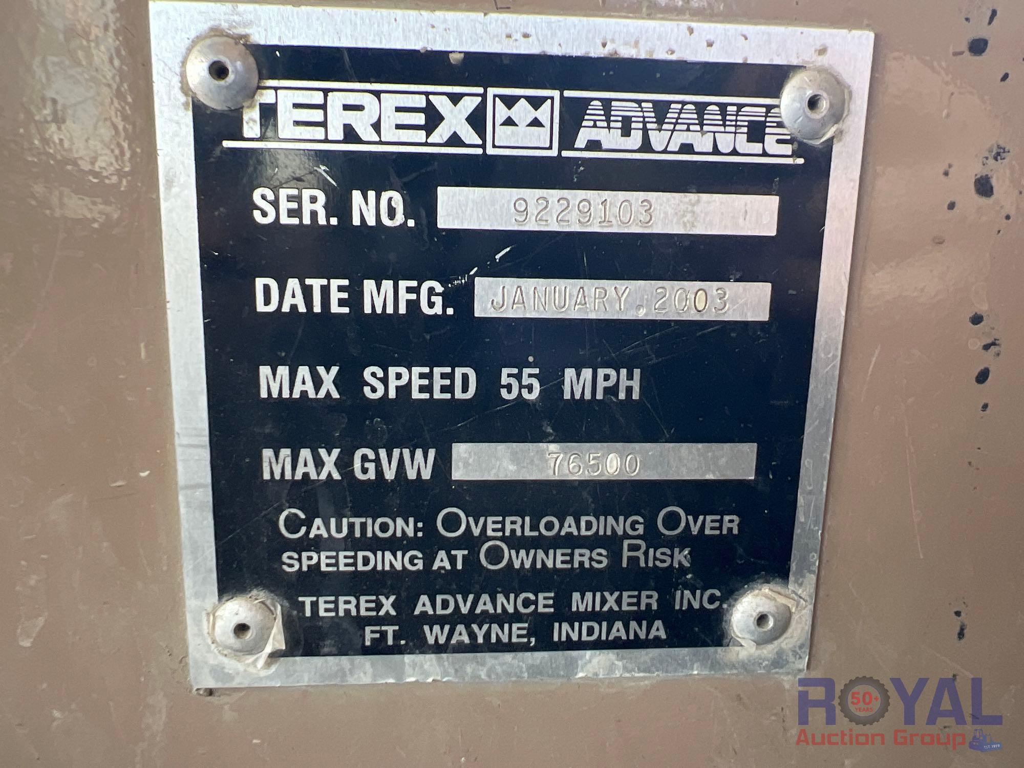 2003 Terex 6x6 Advance Concrete Mixer Truck