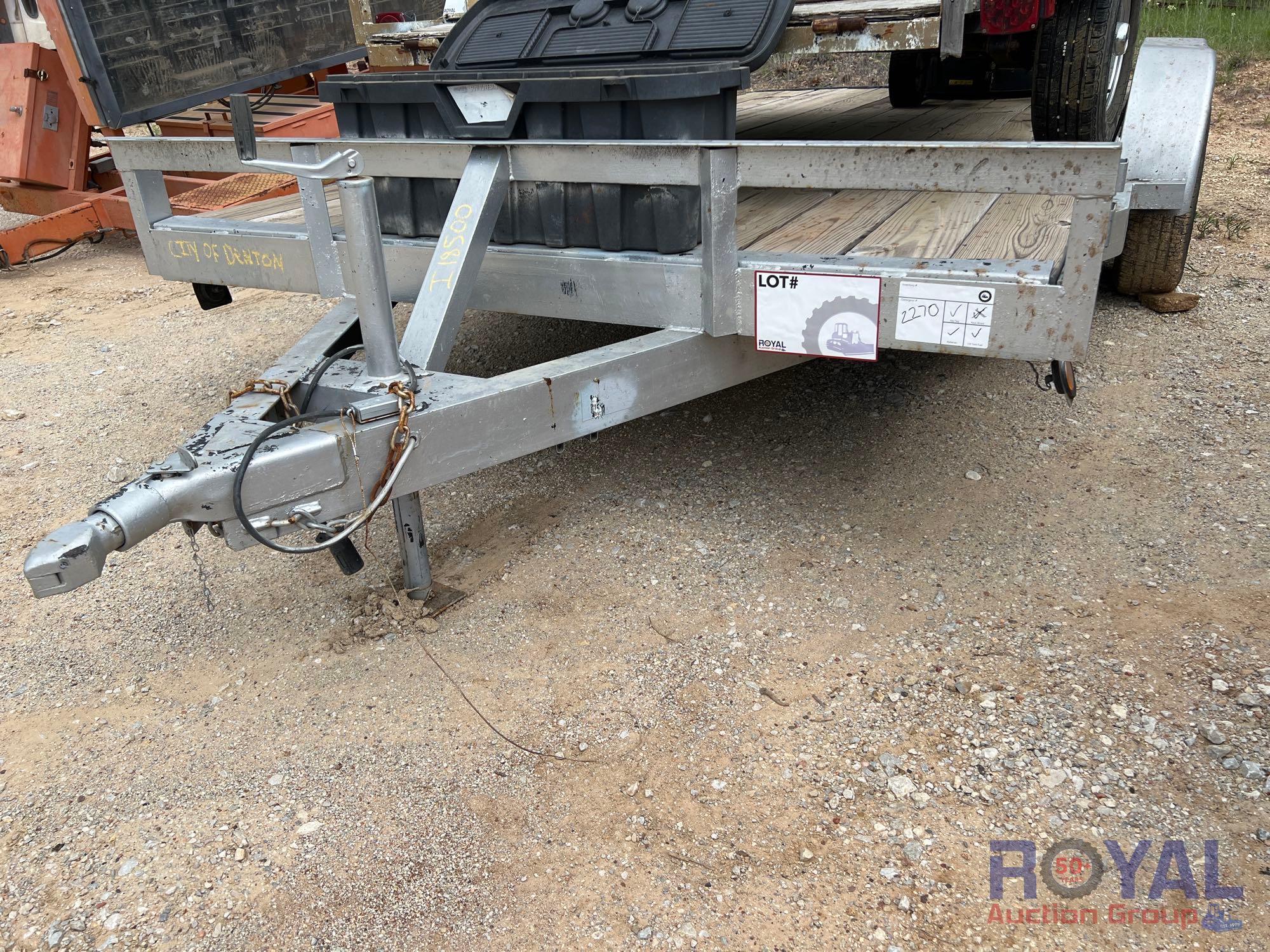 16Ft Flatbed T/A Equipment Trailer