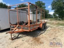 tandom axle trailer with cage
