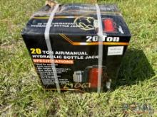 20 Ton Air/Manual Hydraulic Bottle Jack