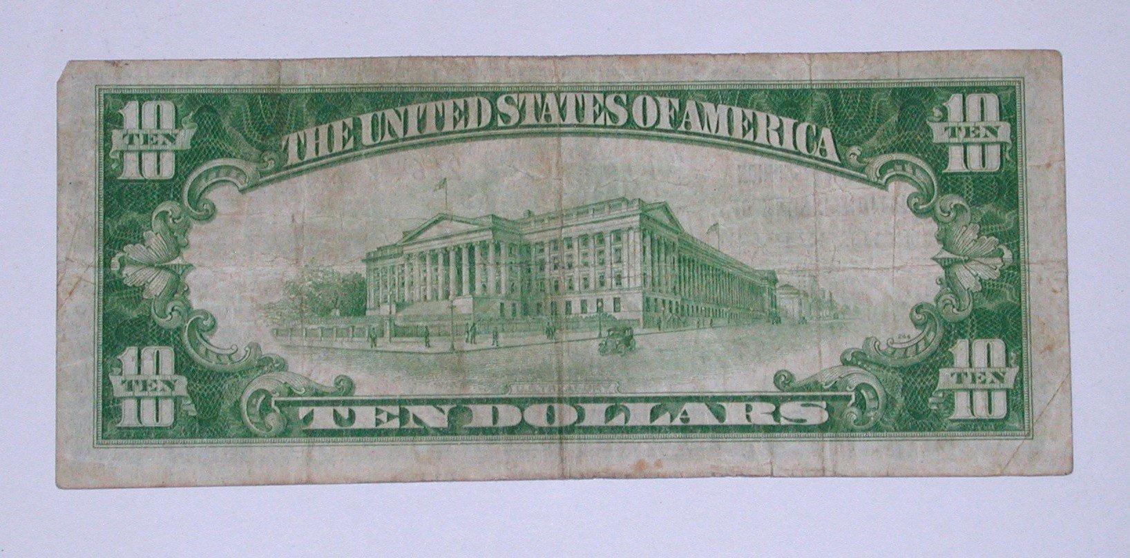 SERIES 1929 $10 NATIONAL CURRENCY - LOUISVILLE, KY
