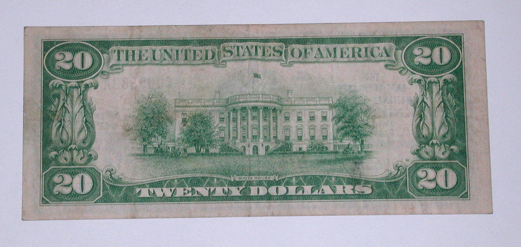 SERIES 1929 $20 NATIONAL CURRENCY - KNOXVILLE, TN