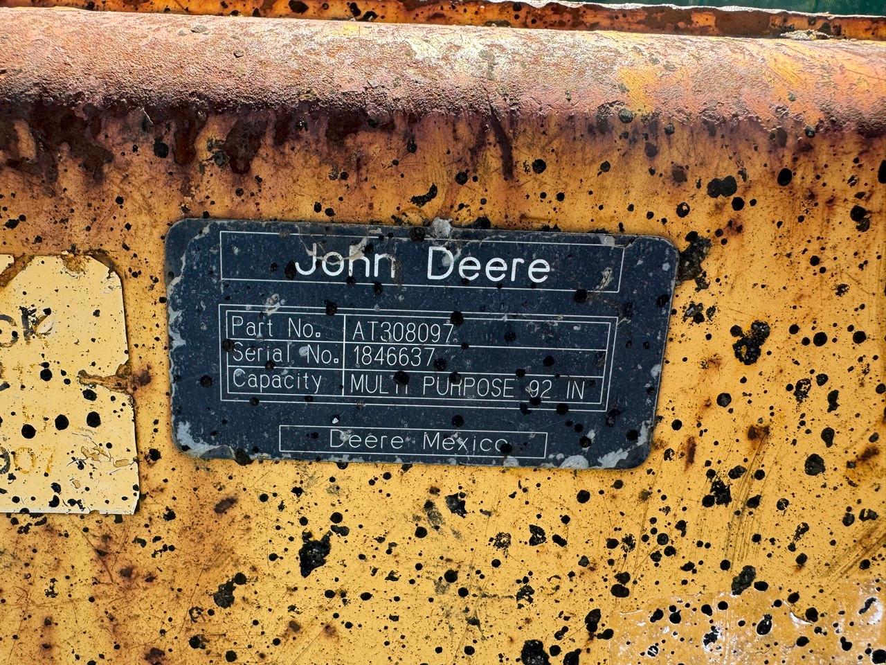 John Deere 92" Multi Purpose Loader Bucket