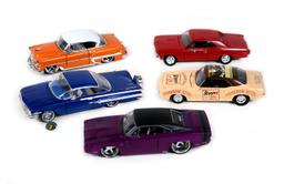 Toy Scale Models (5), 1966 Chevy Chevelle, 1960 Chevy Impala, 1953 Chevy Be