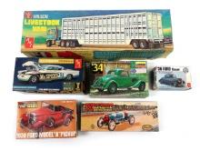 Toy Scale Models (6), AMT 1936 Ford Coupe, 1953 Studebaker Mr. Speed, Wilso