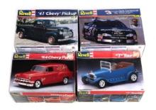 Toy Scale Models (4), Revell, 1954 Chevy Panel, 1941 Chevy Pickup, "T" Tour
