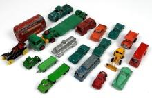 Various Toy Cars (20), Trucks/Trailers mfgd by Tootsie, A Budgie Toy, Midge