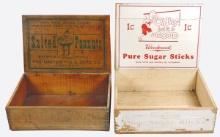 Country Store Counter Display Boxes (2), Brownie Brand Salted Peanuts from