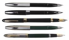 Fountain Pens (5), all Sheaffer White Dot, incl PFM, Imperial & 18k two-ton