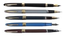 Fountain Pens (5), all Sheaffer White Dot, 4 different colored vac-fill & a