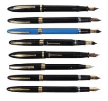 Fountain Pens (8), all Sheaffer non White Dot, 4 snorkels, 3 lever fill & P