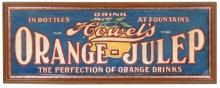 Soda Fountain Sign, Howel's Orange-Julep The Perfection of Orange Drinks, c