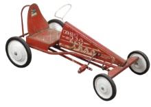 Child's Pedal Tot Rod Racer, 220 mfgd by Evans Cycle Co., pressed steel, Go