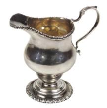 Victorian English Silver Cream Jug, London, 1915, stamped "W&S", from the L