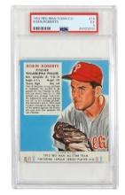 Baseball Card, Robin Roberts-Pitcher Philadelphia Phillies, 1952 Red Man To