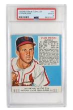 Baseball Card, Stan Musial-Outfield St. Louis Cardinals, 1952 Red Man Tobac