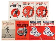 Baseball Official Score Books (7), Kansas City Athletics, (2) 1962 (NY & KC