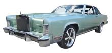 Automobile, 1978 Lincoln Continental Town Coupe. Doug found this green Linc