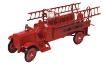 Toy Ladder Truck, City Fire Dept., mfgd by Steelcraft, c.1925, Exc prof res