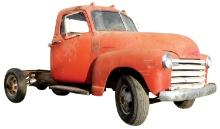 Truck, 1949 Chevy 3900 3-Window Truck Cab & Chassis.