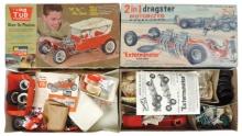 Toy Model Car Kits (2), large 1/8th scale Big Tub Hot Rod by Monogram & Ext