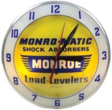Automobilia, Monroe Double Bubble Clock, electric light-up, mfgd by Adverti