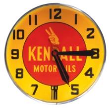 Petroliana Kendall Motor Oils Clock, electric lightup, mfgd by Swinehar