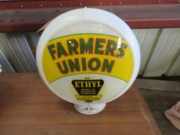 Farmer's Union Ethyl Gas Pump Globe