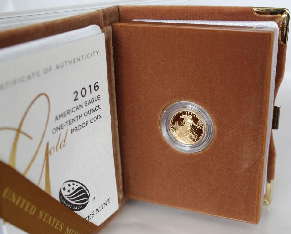 2016 $5.00 Gold Eagle Proof Coin