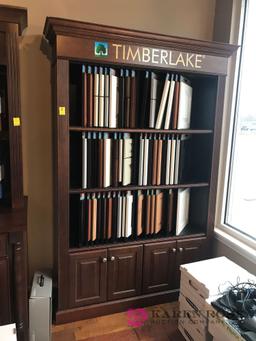 Beautiful dark wood book case/cabinet