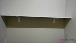 5 shelves with brackets