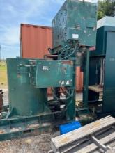 Industrial air over hydraulic trash compactor