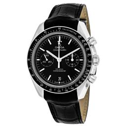 *Omega Men's Speedmaster Stainless Steel Case, Leather Strap, Scratch Resistant Watch