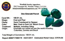 APP: 7.6k 100.91CT Various Shapes Green Emeral Parcel- Great Investment-