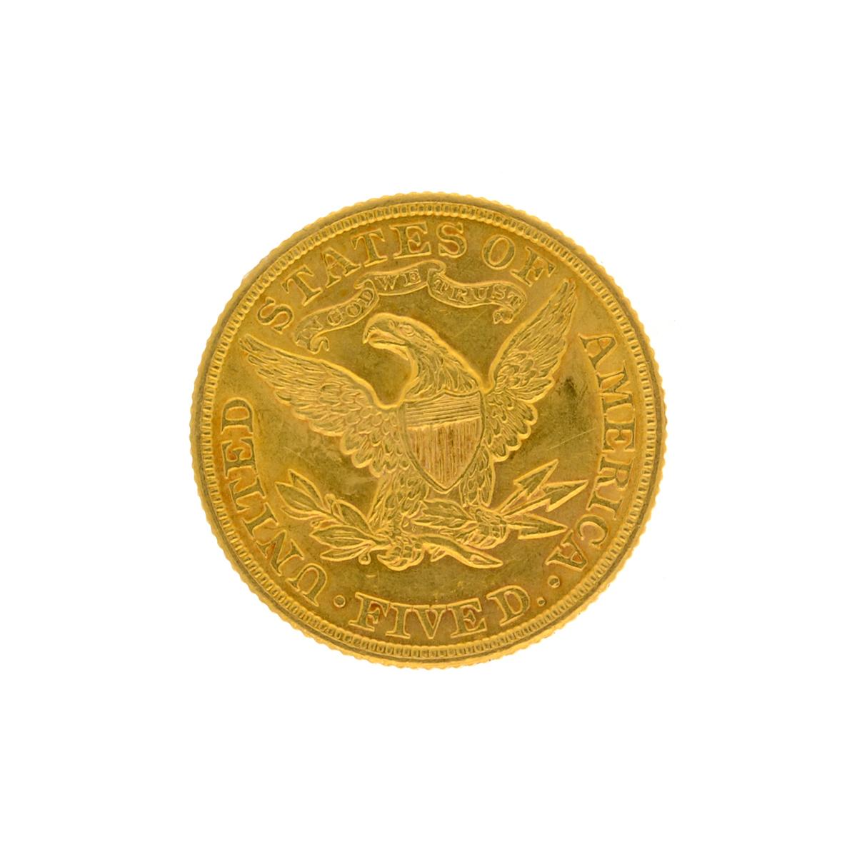 *1899 $5 Liberty Head Gold Coin (DF)