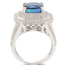 APP: 16.2k *4.18ct Tanzanite and 0.78ctw Diamond 18KT White Gold Ring (Vault_R6A 4814)
