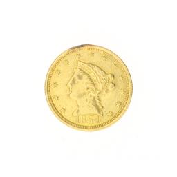 Extremely Rare 1854 $2.50 U.S. Liberty Head Gold Coin