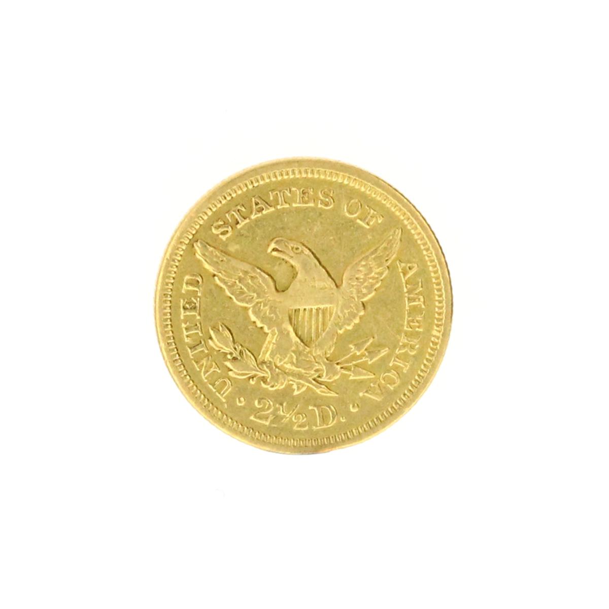 Extremely Rare 1854 $2.50 U.S. Liberty Head Gold Coin