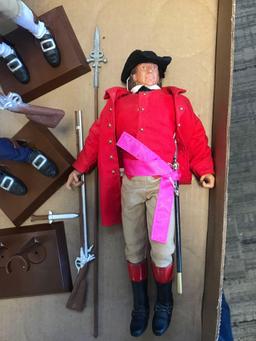 3- 12 inch soldiers of the world Revolutionary War Private Maryland state trooper-Gunner New York