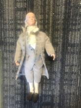 2005 Benjamin Franklin Talking Action figure 12 in Time Capsule toys limited edition