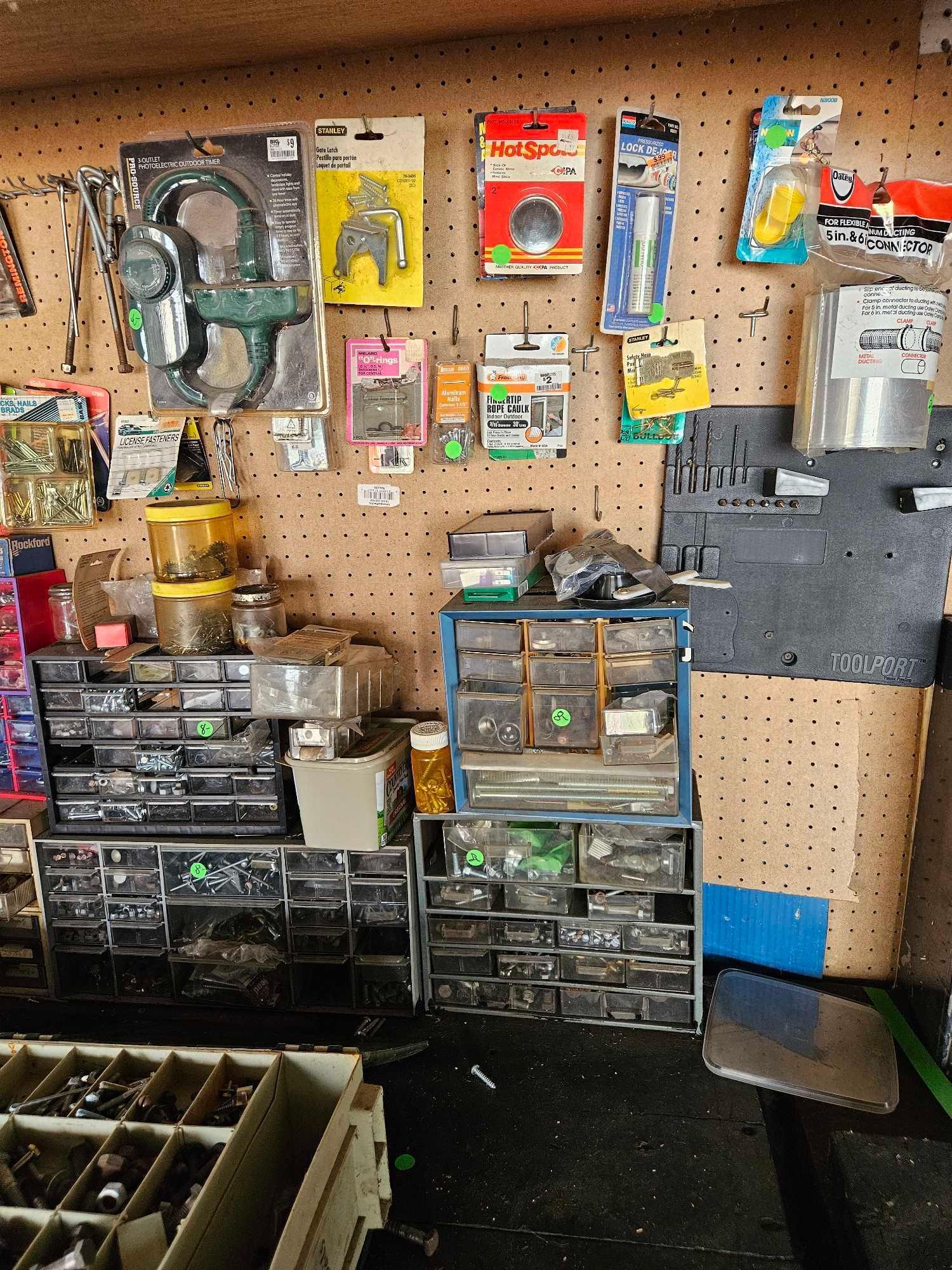 Work bench with contents including vice.