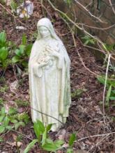 cement mother mary statue