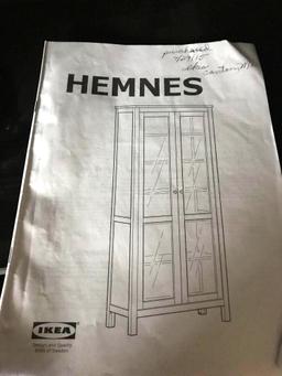 IKEA Hemnes Black cabinet 35 in by 13 in 78 in tall