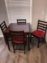 Small kitchen table with 4- chairs upstairs
