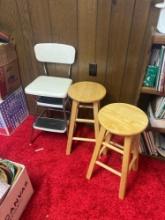 3- stools in basement