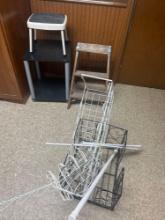 Cart Step stools shoe rack, and more S Basement