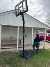 Lasky portable basketball pole and hoop